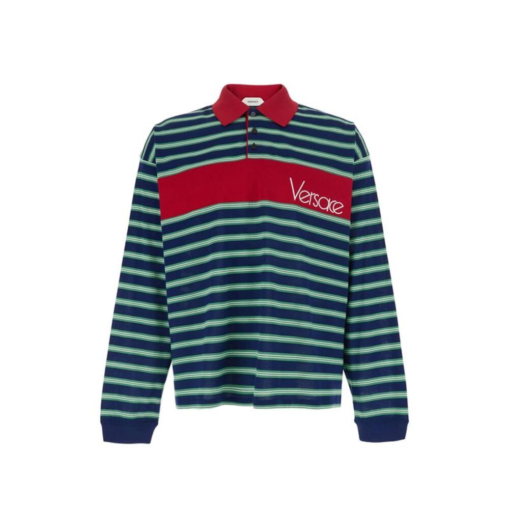 Versace Blue Polo Shirts Men